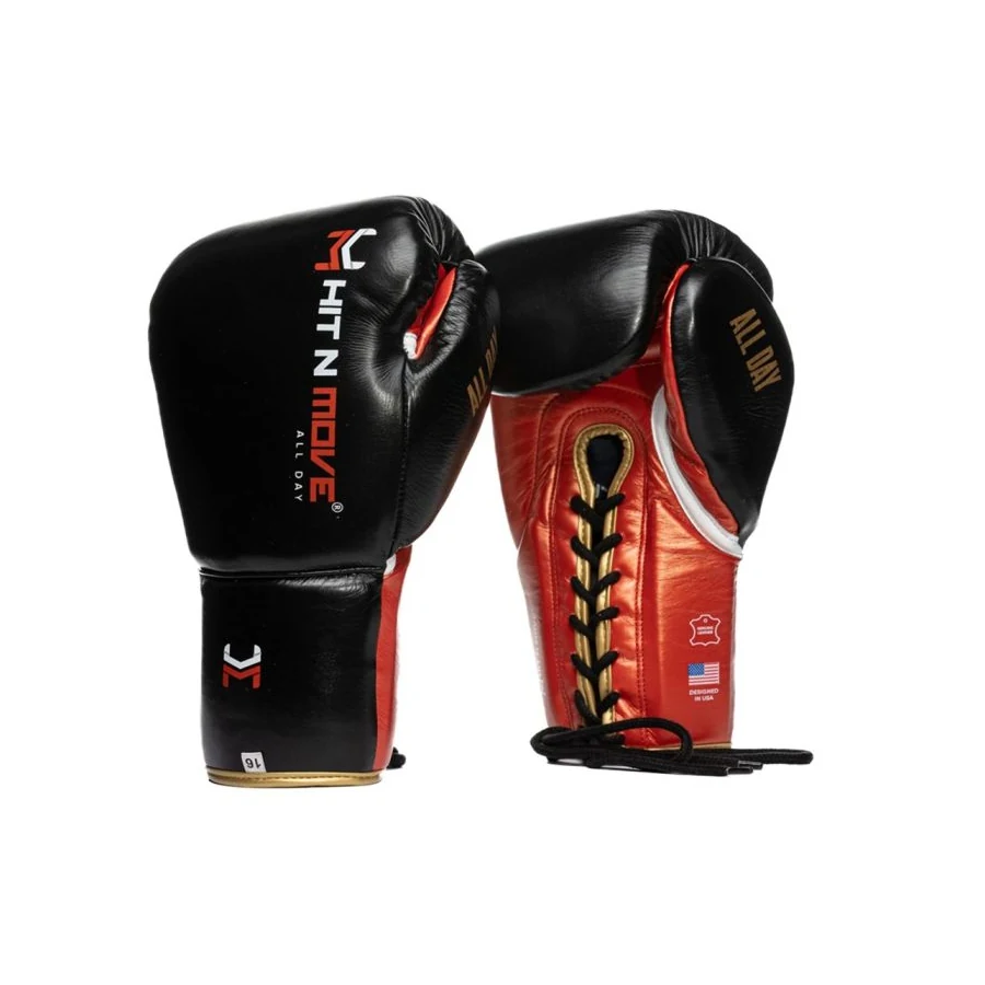 Hit N Move All Day Pro Agility Lace Gloves boxing glove image