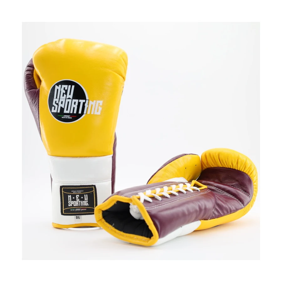 New Sporting HHF Lace Up Training Gloves boxing glove image