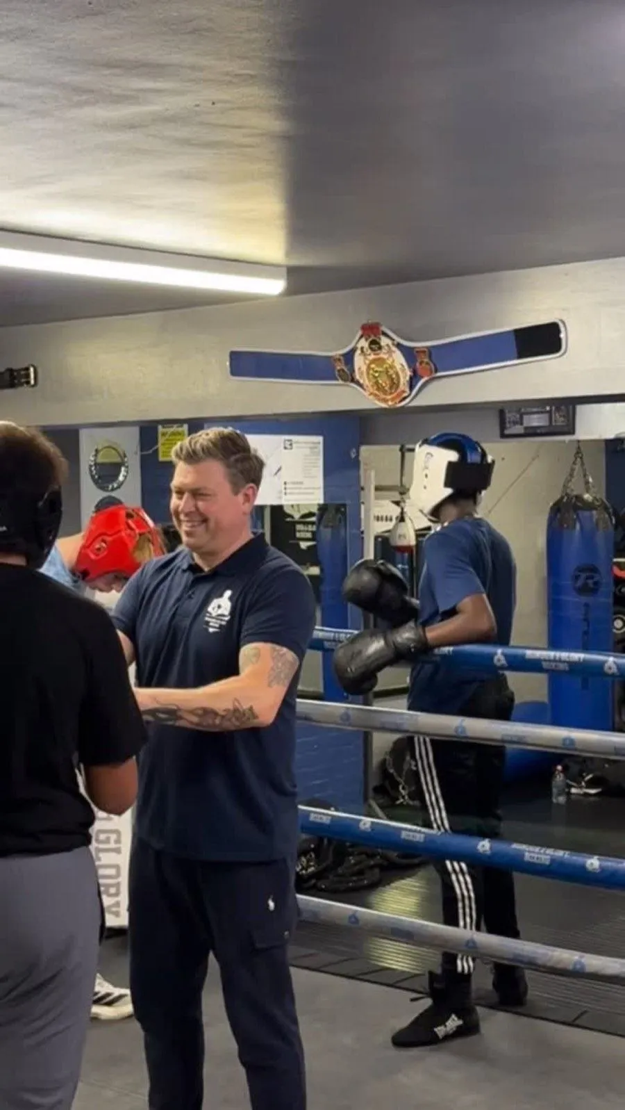Boxing training at Honour and Glory near Bromley