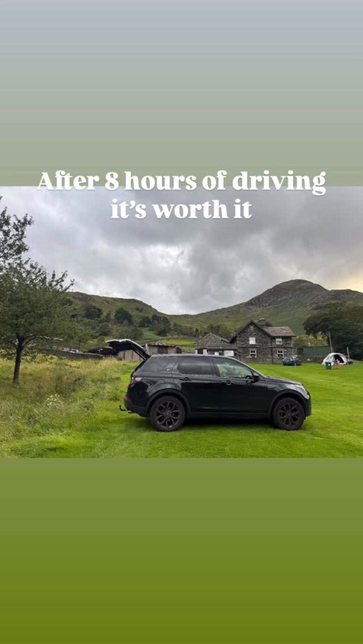 Club road trip through scenic countryside