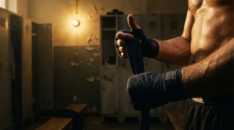 Preparing for a boxing session at Honour and Glory