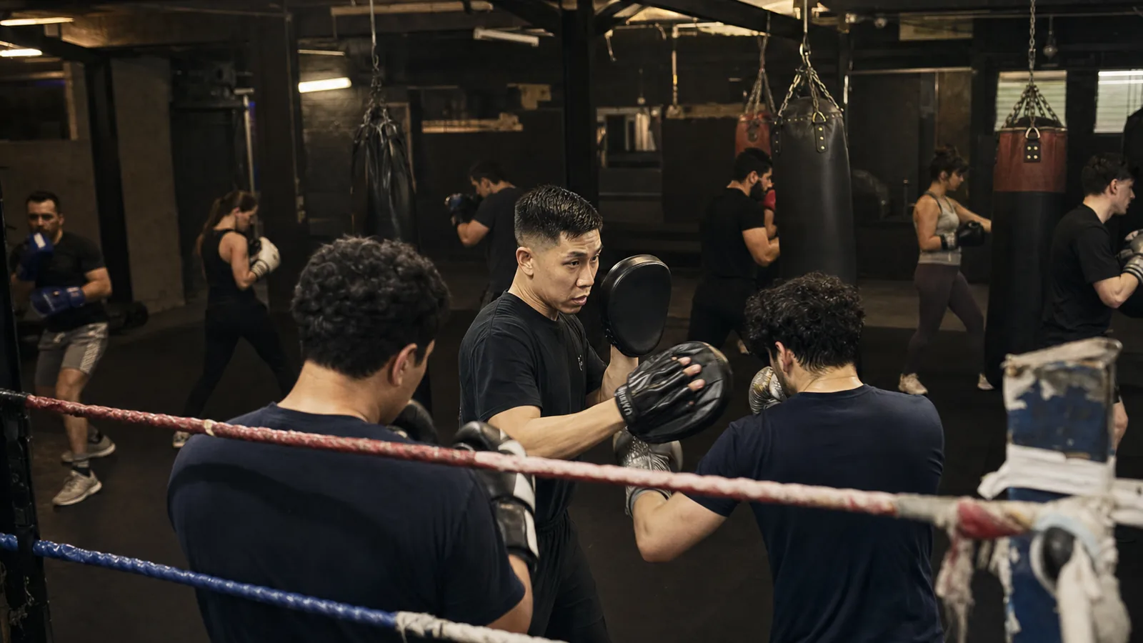 Adult beginner boxing pad work for Dartford visitors