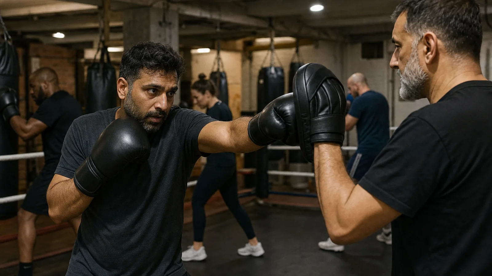 Coach-led beginner boxing foundations