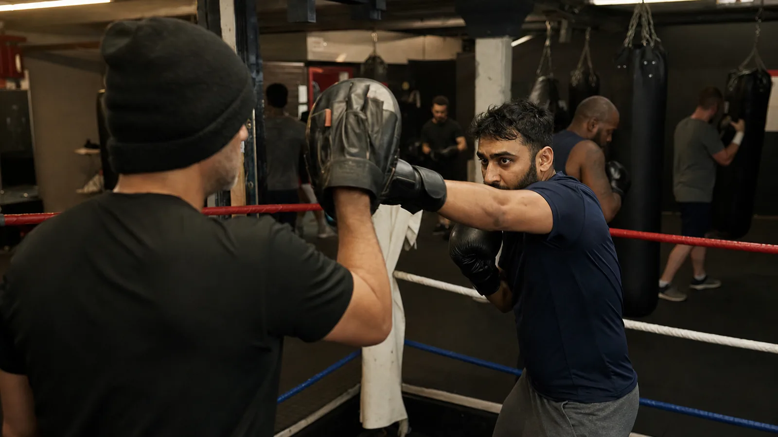 Boxing training at Honour and Glory near Catford