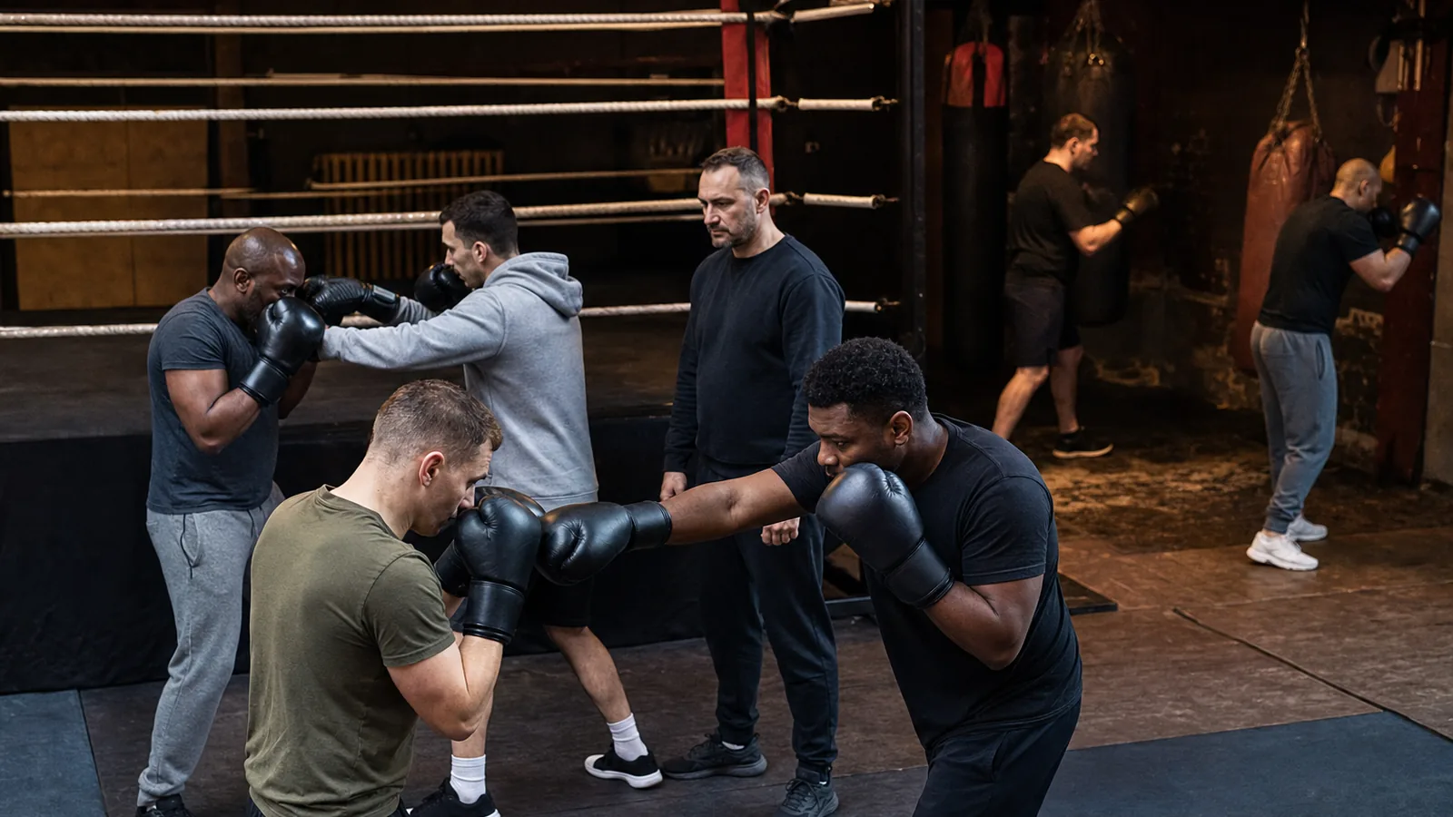 Boxing training at Honour and Glory near Orpington