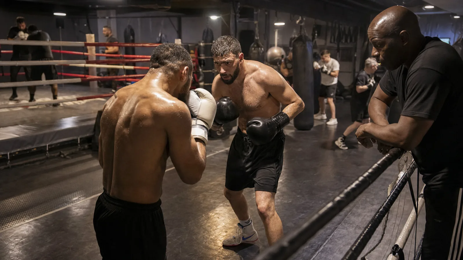 Pad work training at Honour and Glory - competition standard coaching