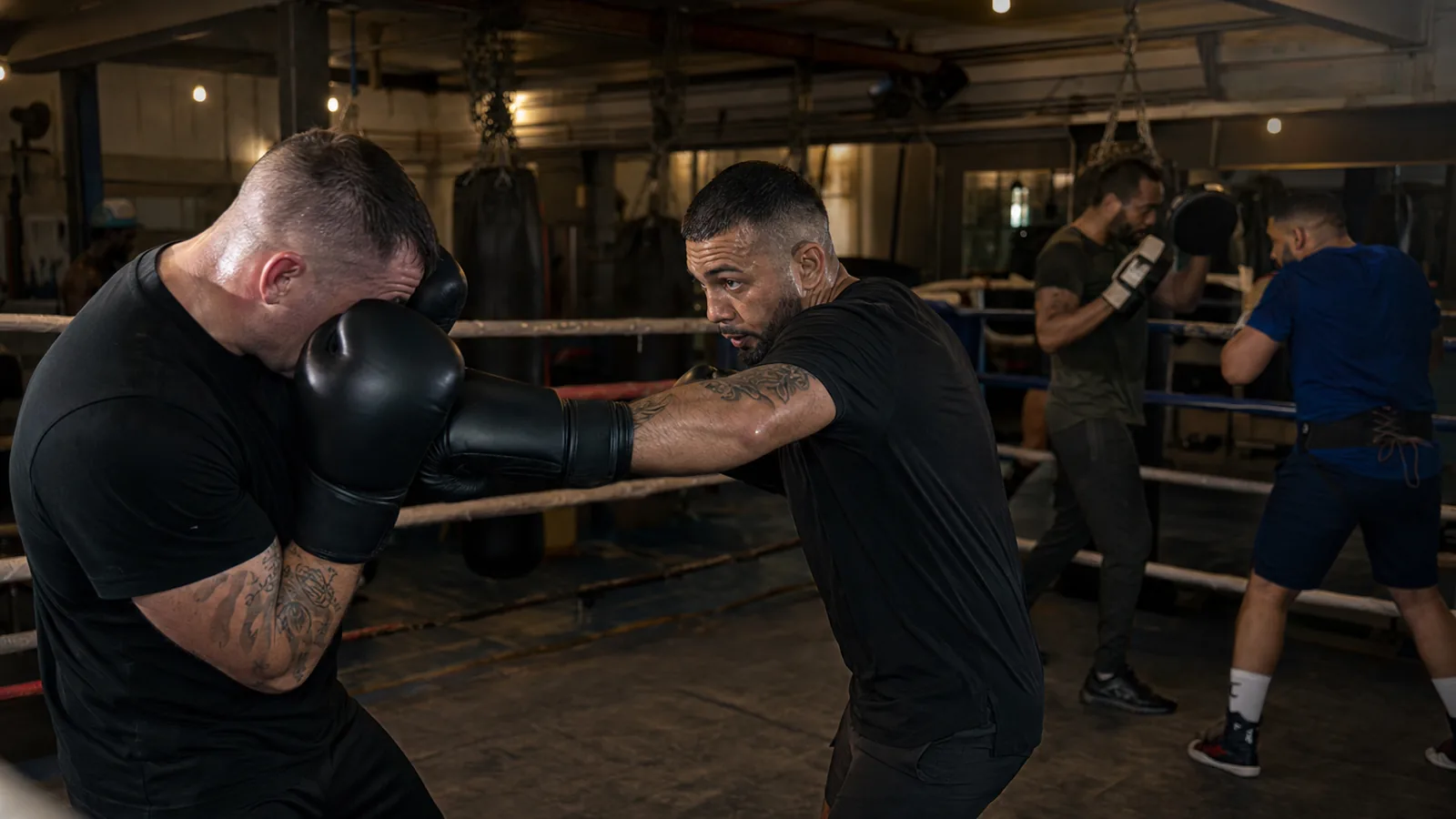 Boxing training at Honour and Glory near Thamesmead