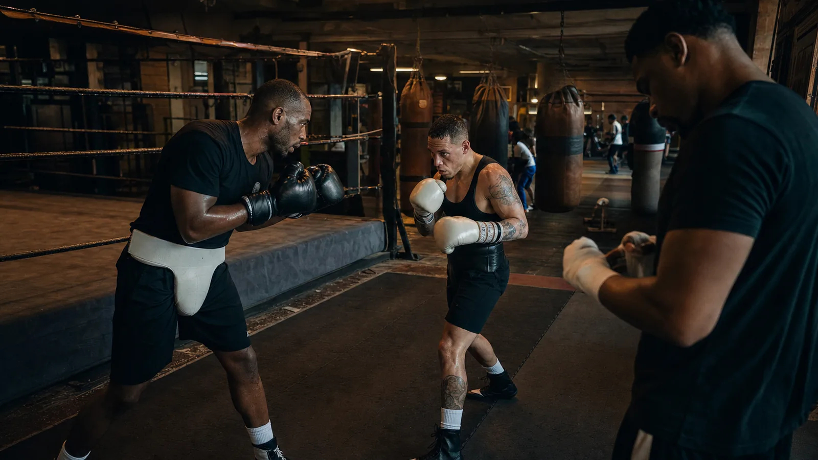 Boxing training inside Honour and Glory near Eltham