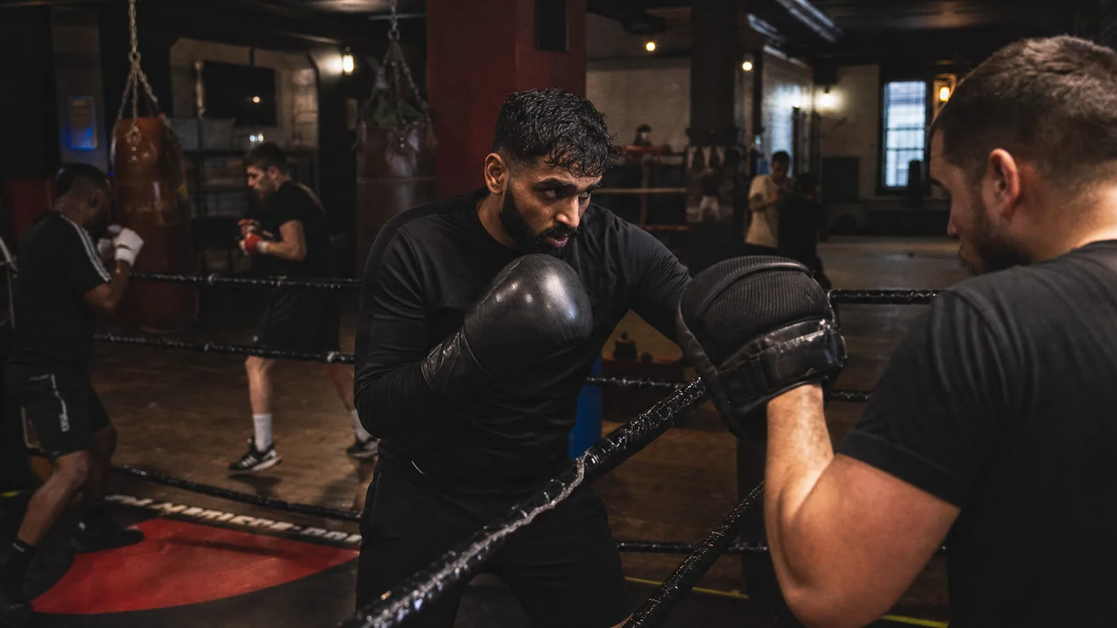 Team training at Honour and Glory Boxing Club near Eltham