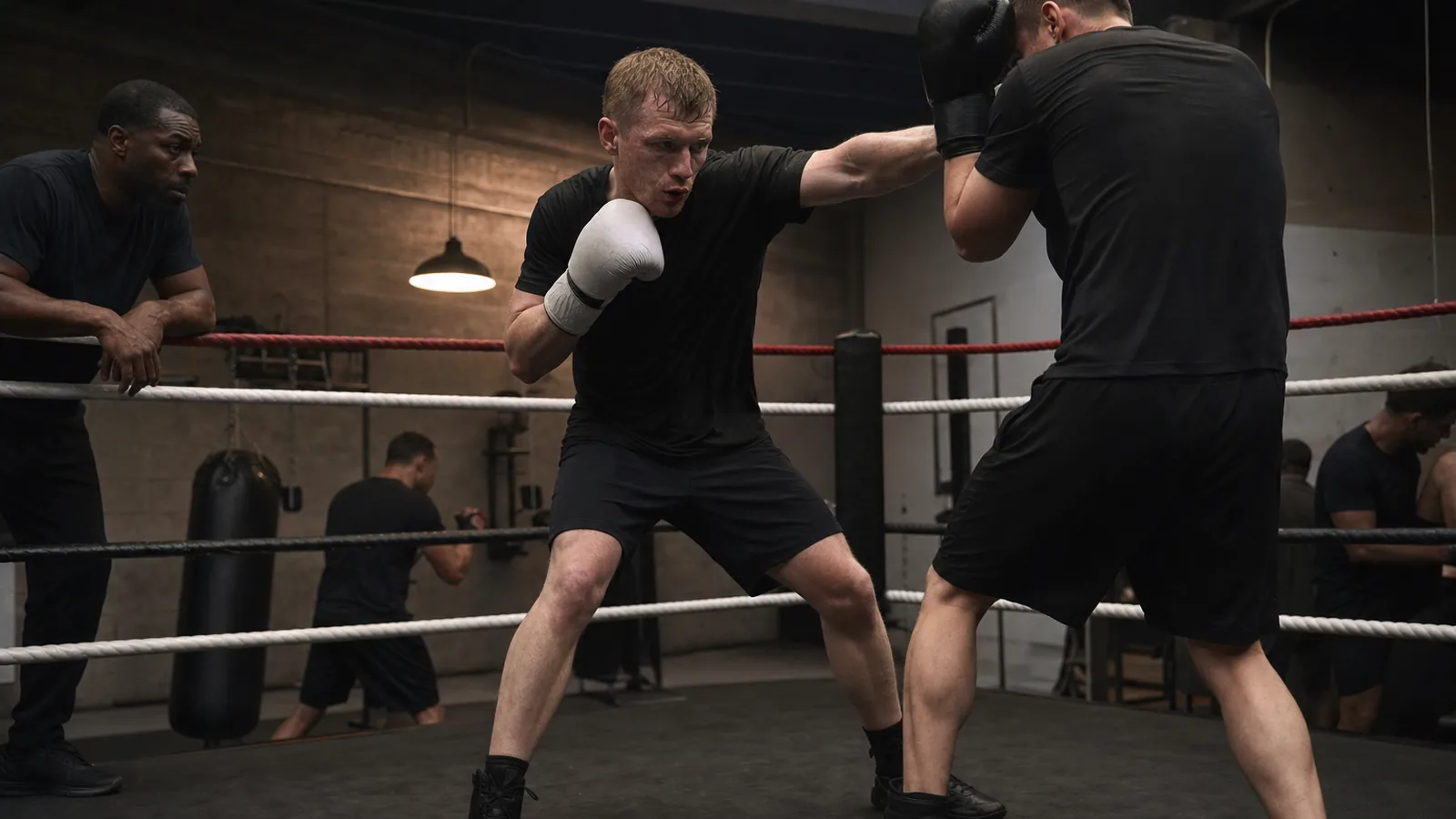 Team training at Honour and Glory Boxing Club near Blackheath