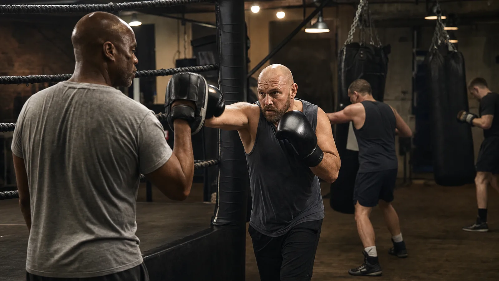 Boxing training at Honour and Glory near Bromley