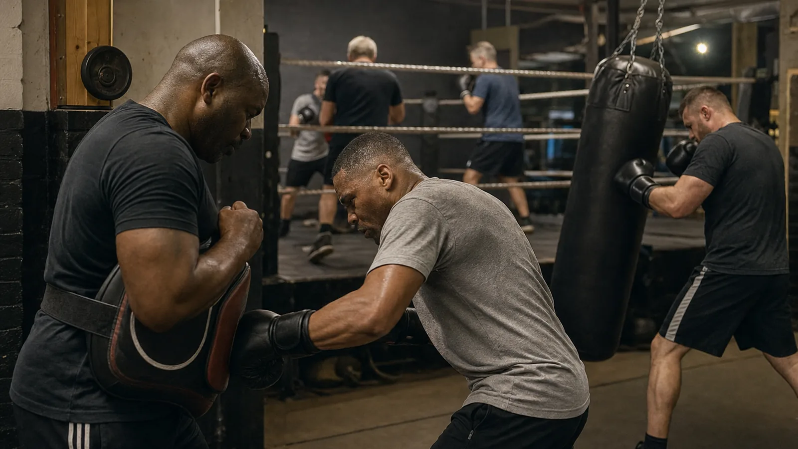 Beginner boxing coaching at Honour and Glory