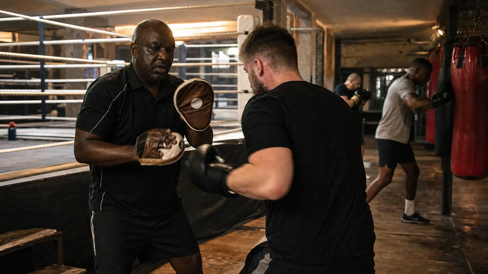 Boxing training at Honour and Glory near Belvedere