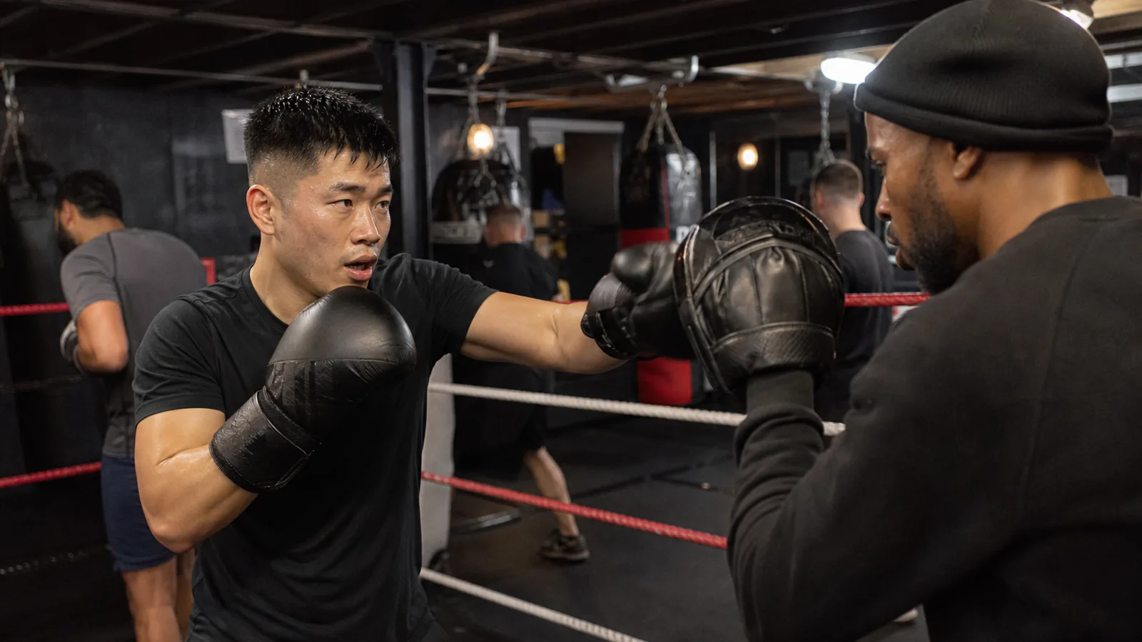 Junior padwork at Honour and Glory Boxing