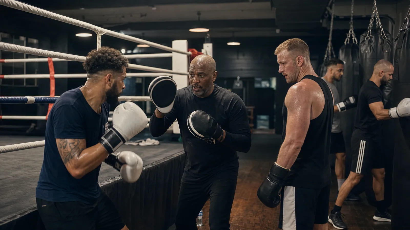 Adult men recreational boxing at Honour and Glory Boxing Club