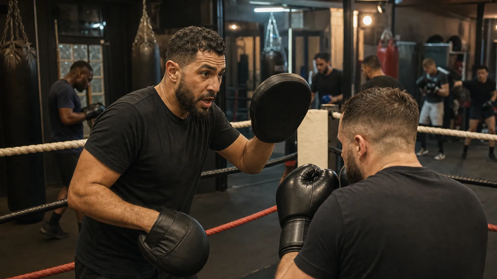 Heavy bag training at Honour and Glory