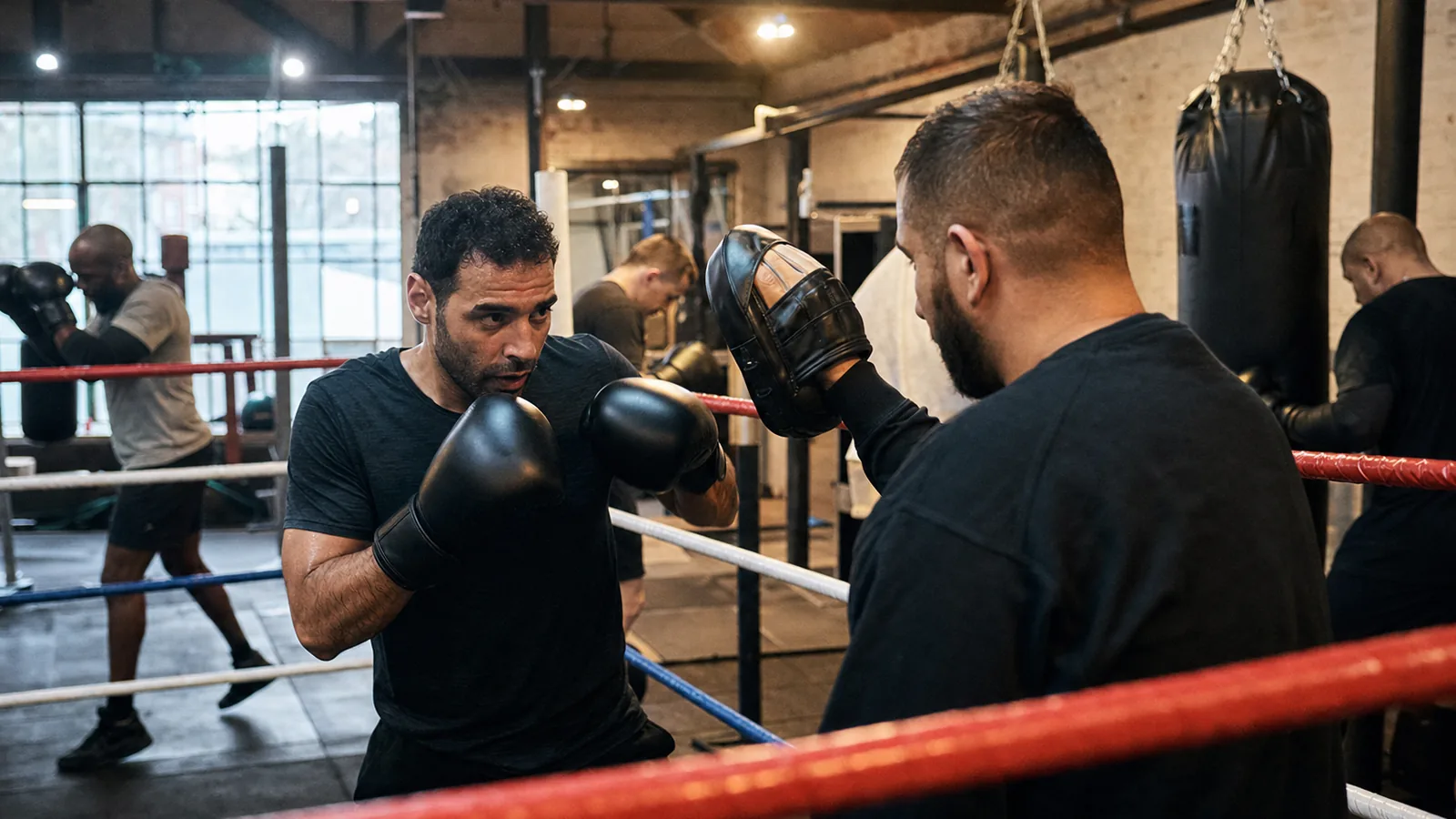 Boxing training at Honour and Glory near Bexley