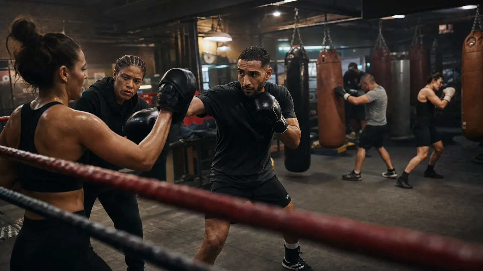 Boxing training at Honour and Glory near Woolwich