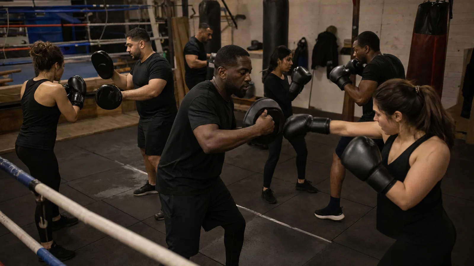 Coach-led boxing class training at Honour and Glory for Petts Wood visitors