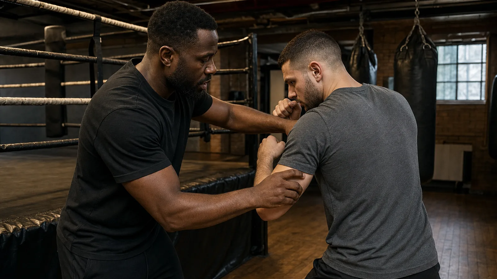 Boxing training at Honour and Glory near Lewisham