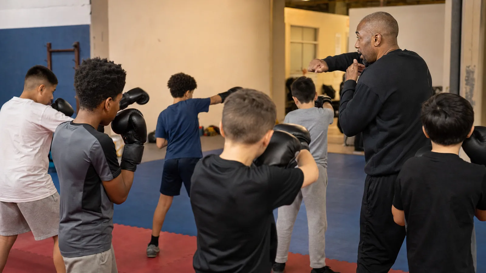 Pad work training at Honour and Glory - competition standard coaching