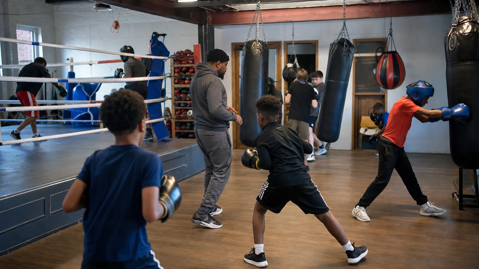 Boxing training at Honour and Glory near Blackheath