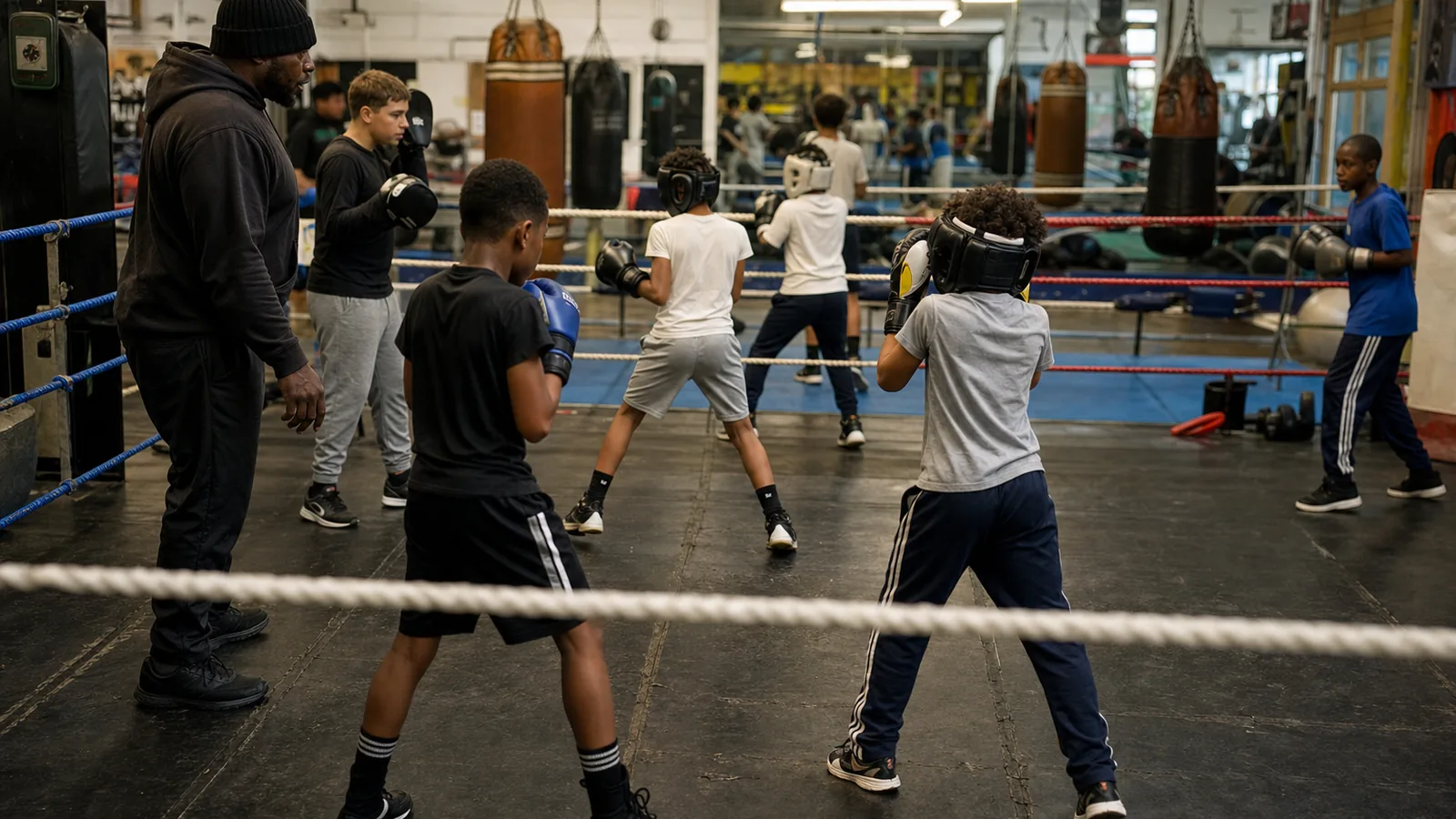 Boxing training at Honour and Glory near Blackheath