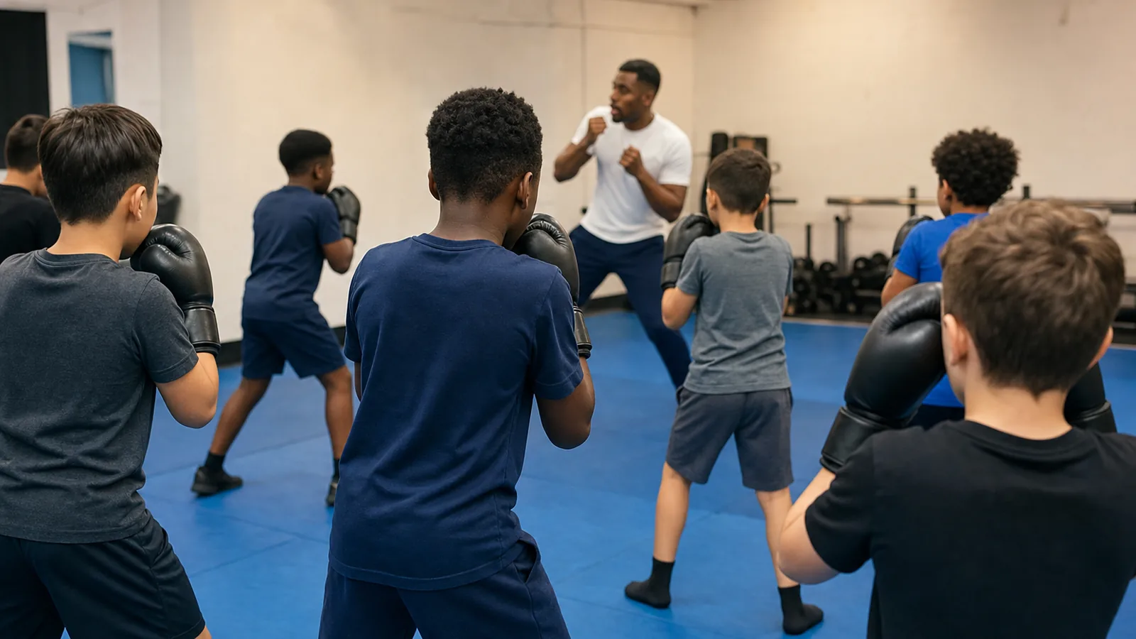 Junior padwork at Honour and Glory Boxing