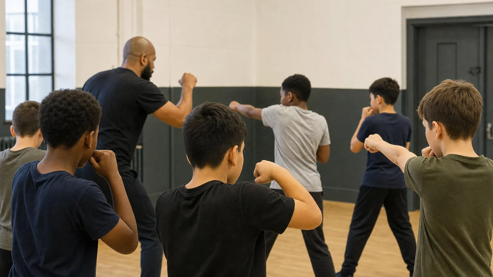Junior boxing class at Honour and Glory