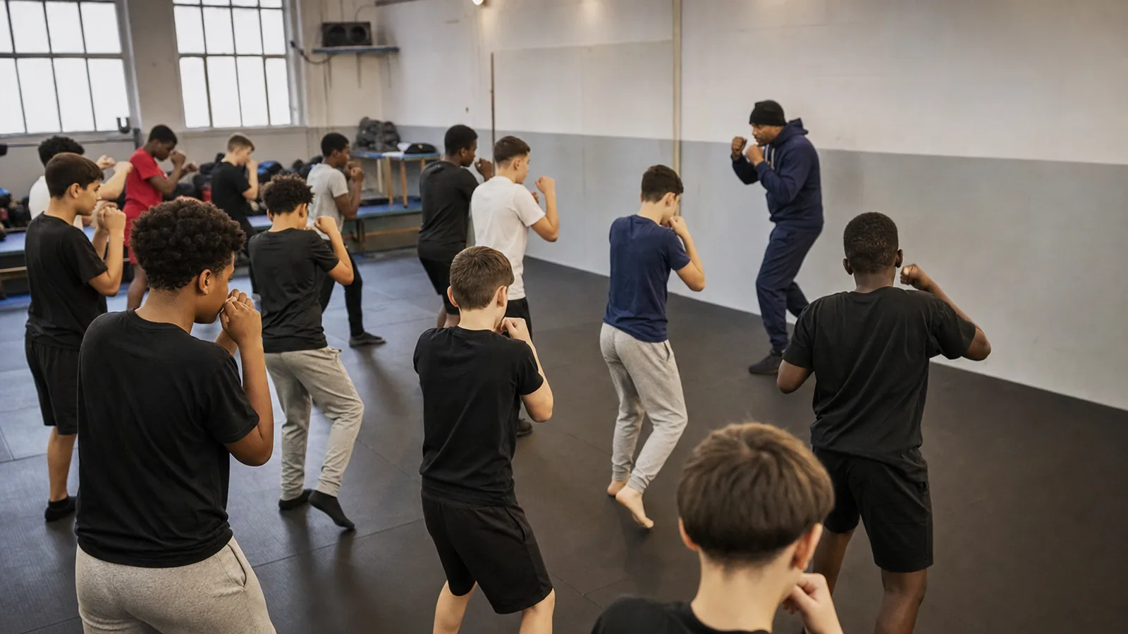 Junior padwork at Honour and Glory Boxing