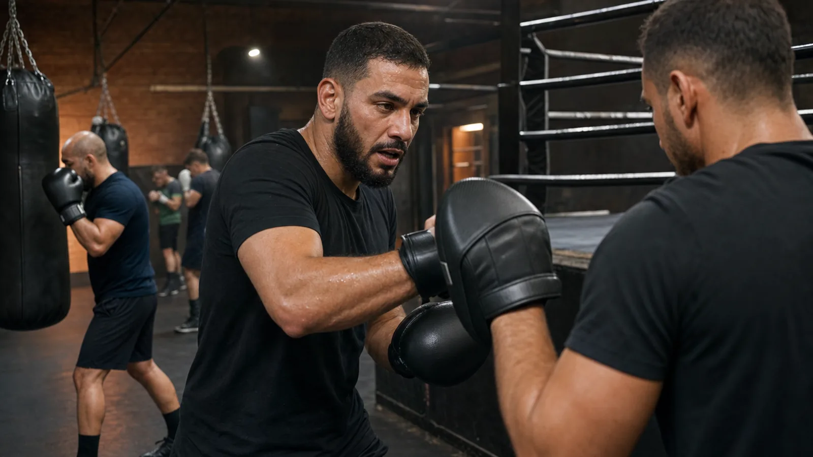 Boxing sparring session at H&G