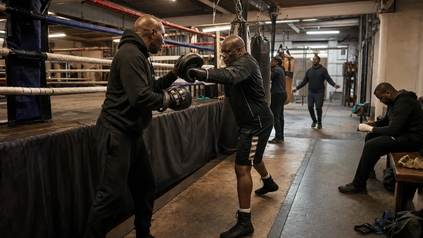 Community boxing class at Honour and Glory for Belvedere visitors