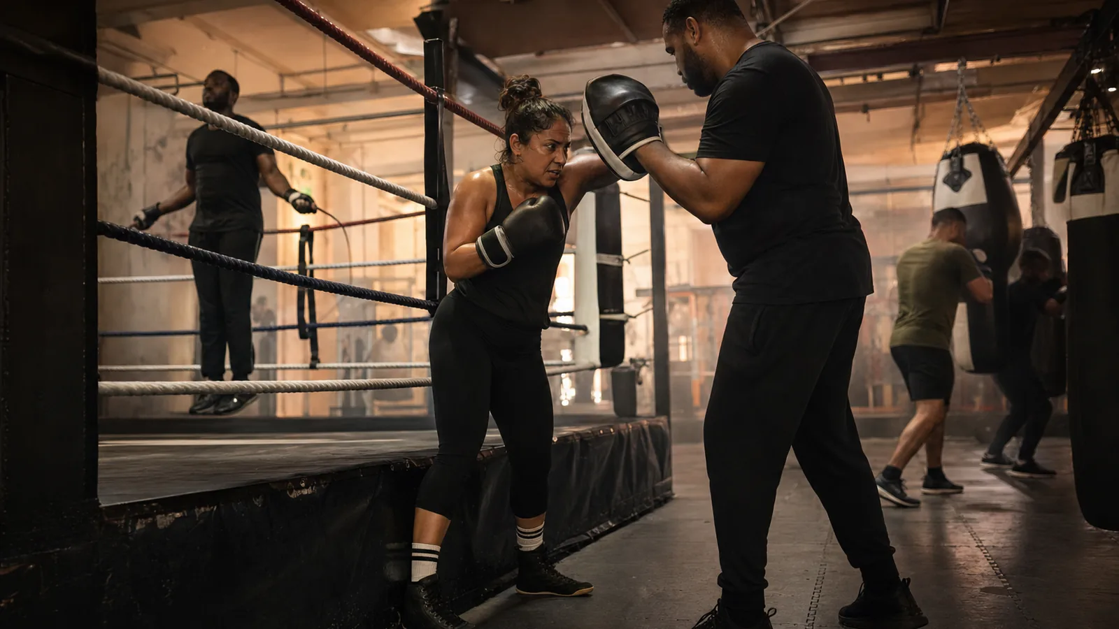Community boxing class at Honour and Glory for Blackheath visitors choosing the Kidbrooke gym