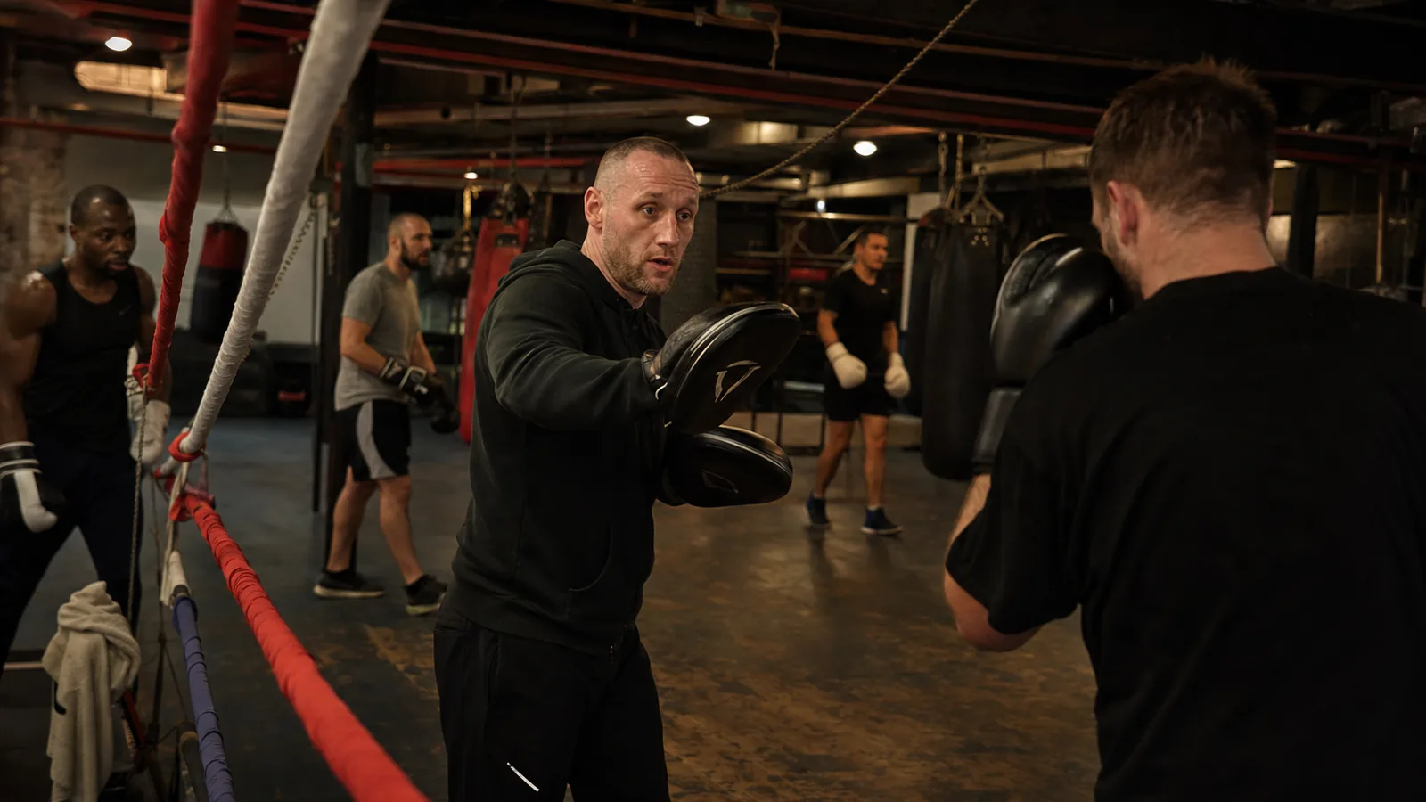 Boxing training at Honour and Glory near Hayes