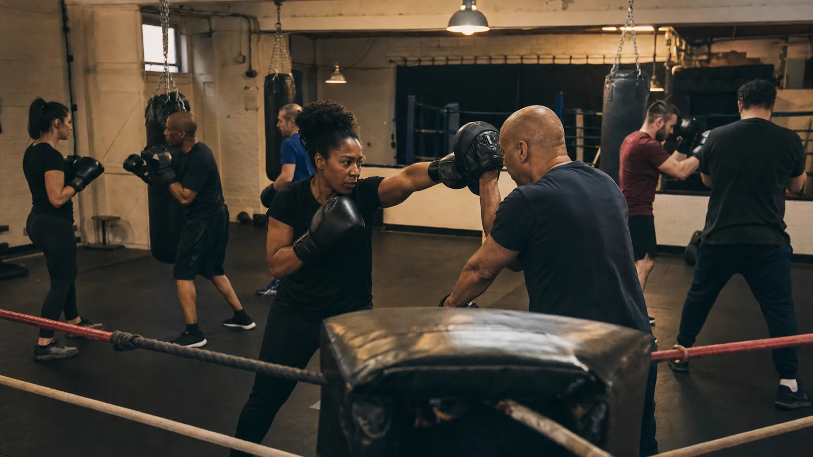 Coach-led pad work at Honour and Glory for visitors choosing a first class from Dartford