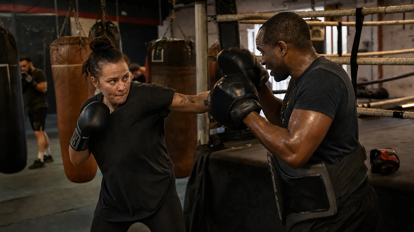Boxing training at Honour and Glory near Croydon