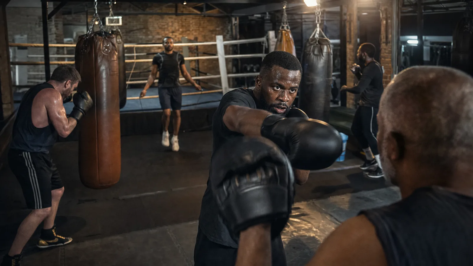 Boxing training at Honour and Glory near Belvedere