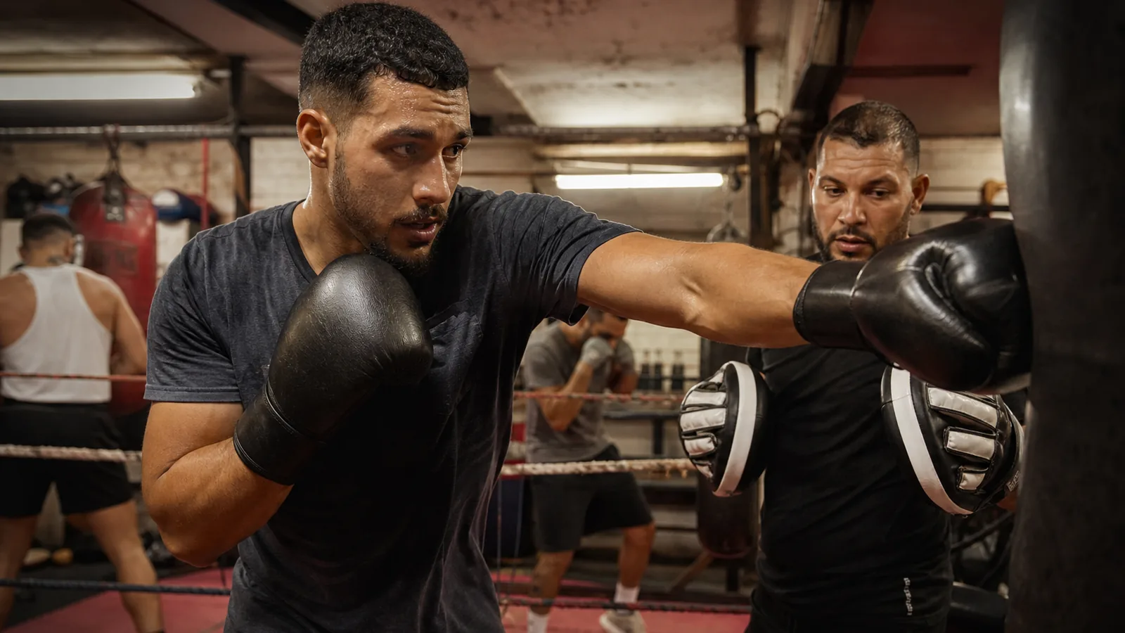 Boxing sparring for fitness