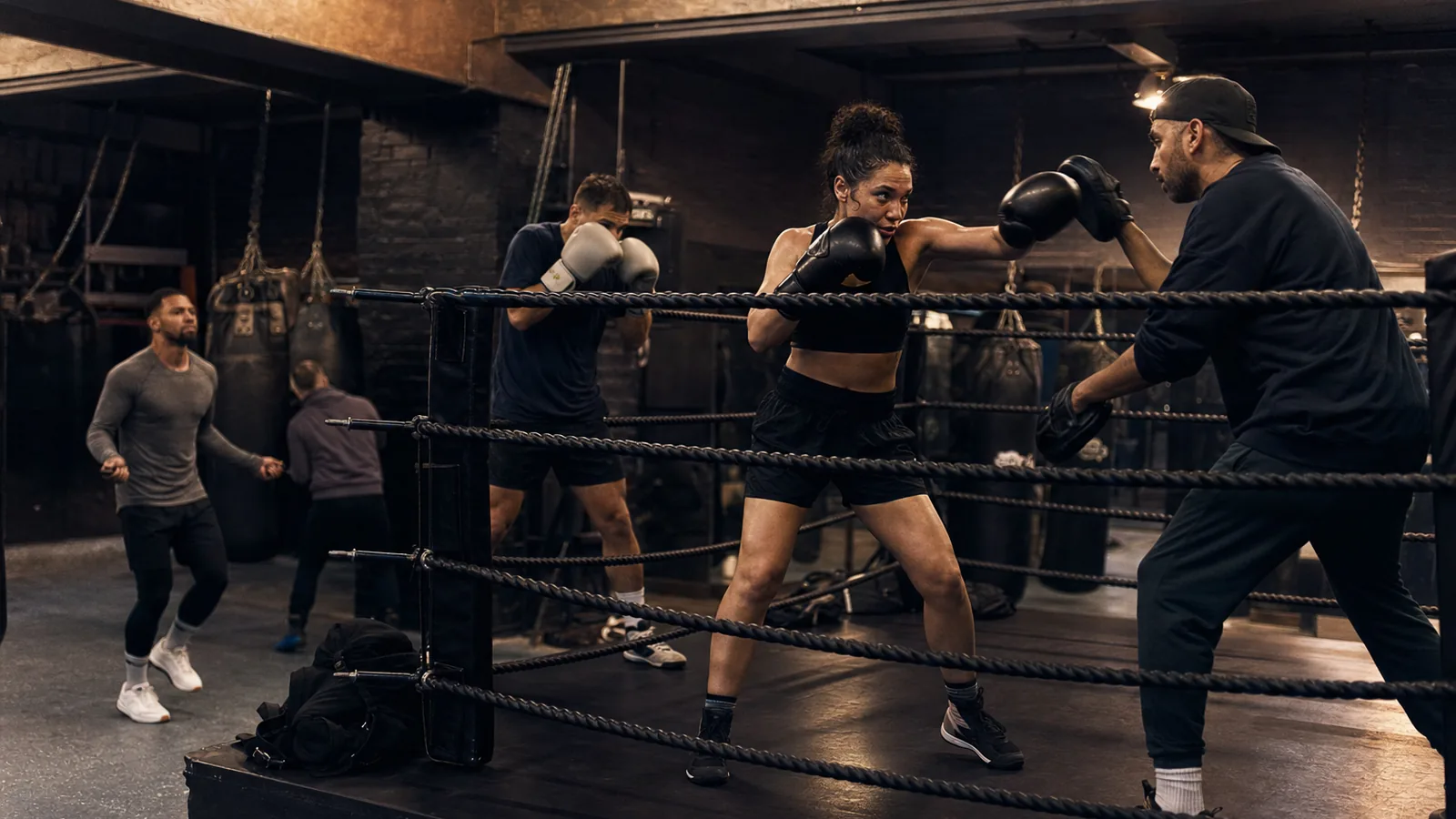 Boxing training at Honour and Glory near Bromley