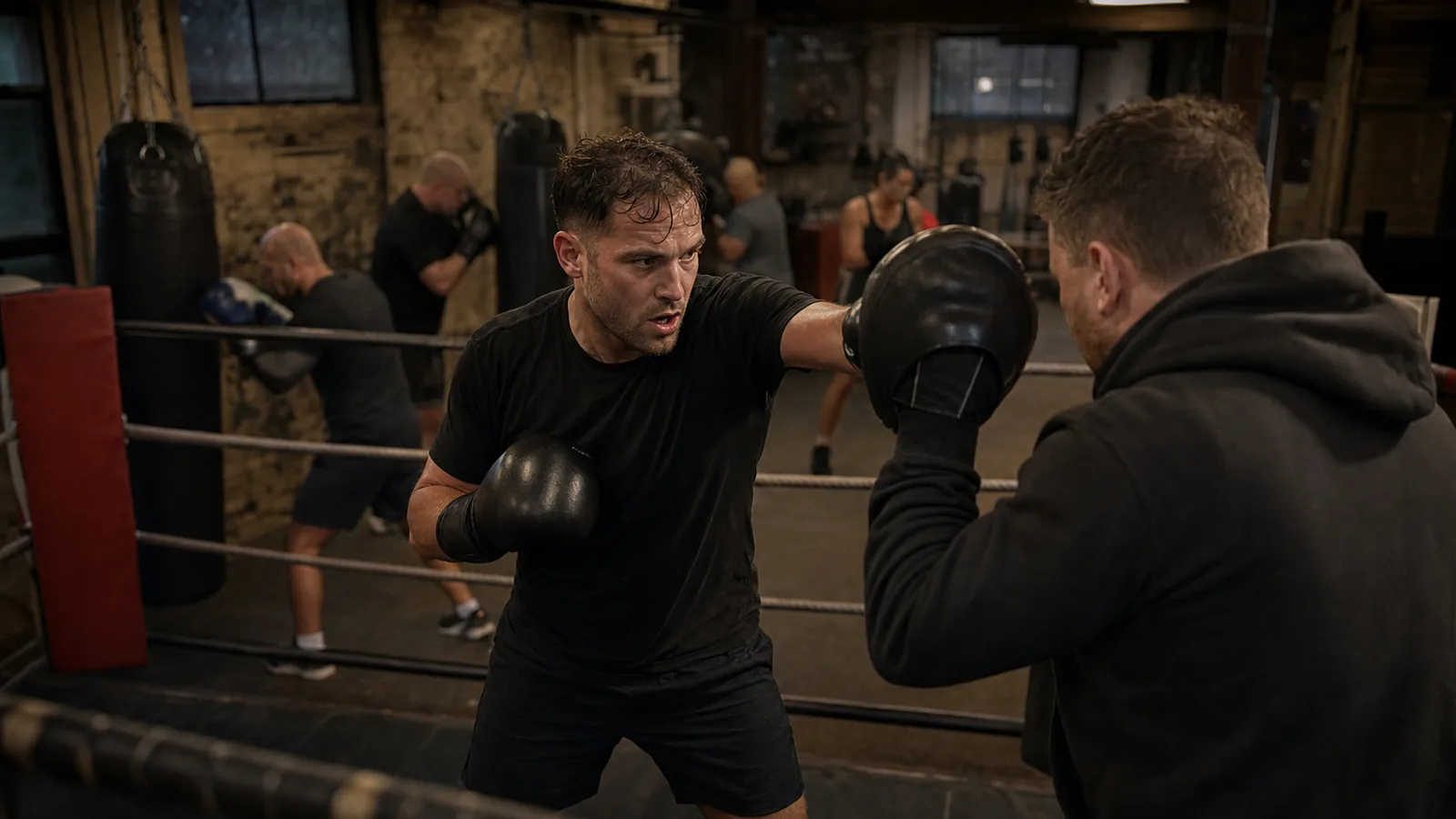 Boxing training at Honour and Glory near Bexley