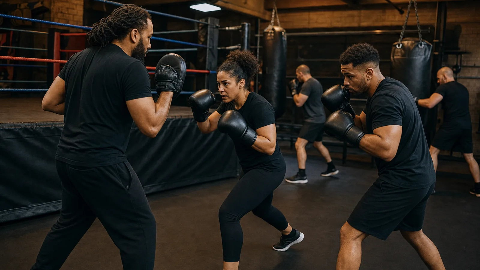 Boxing training at Honour and Glory near Bermondsey