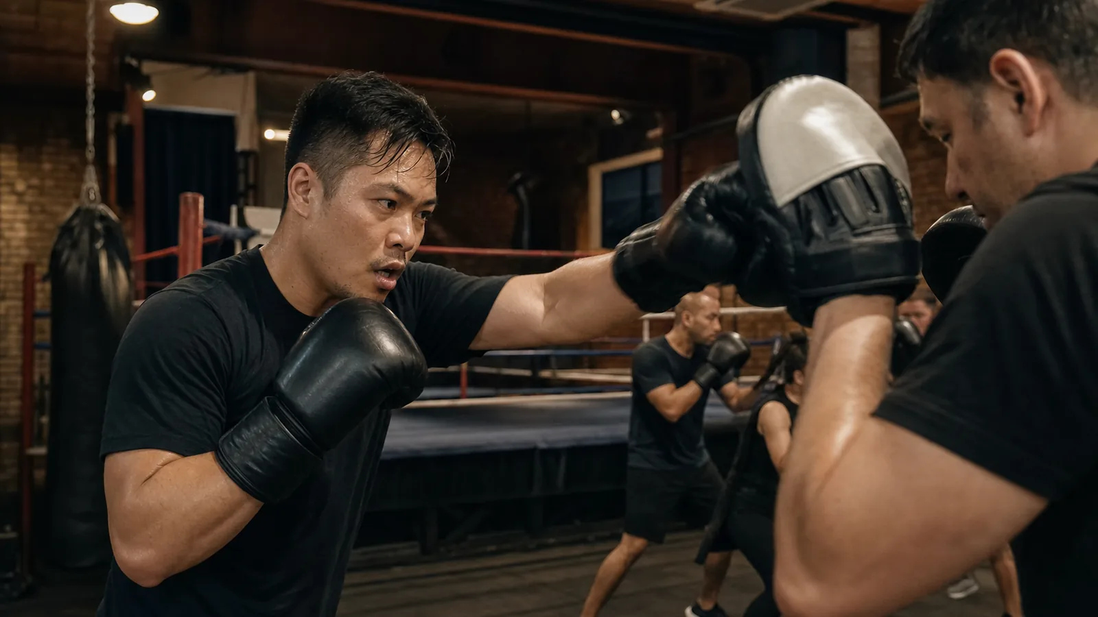 Boxing fitness class work near Grove Park