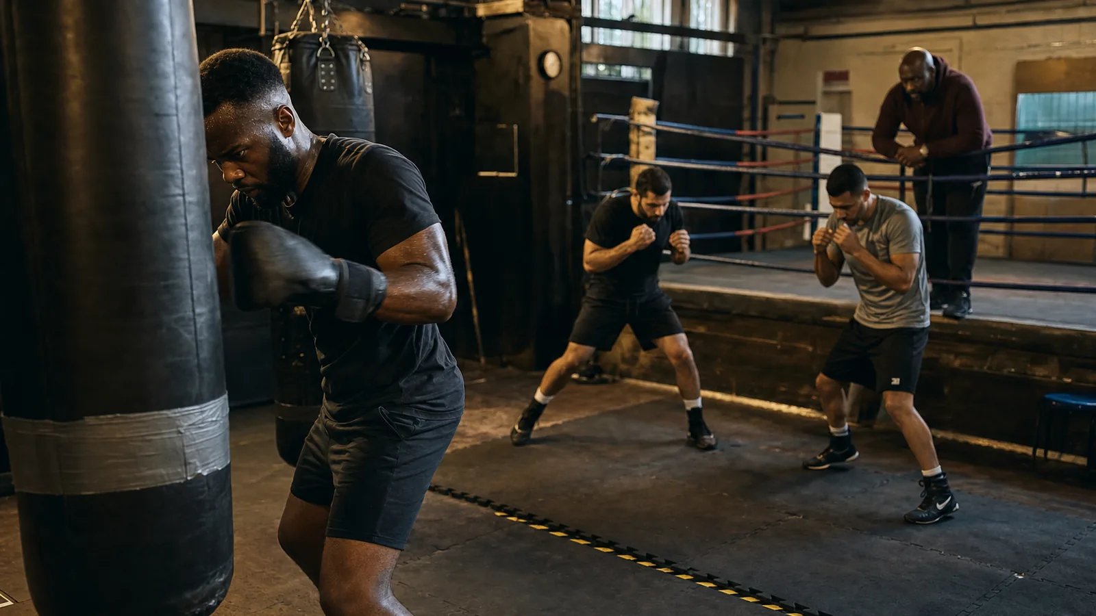 Boxing training at Honour and Glory near Slade Green