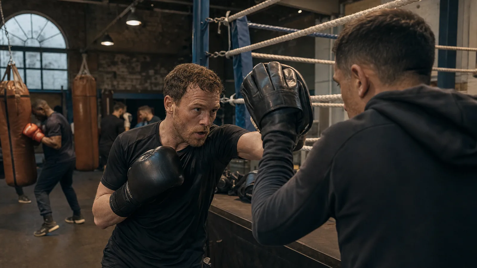 Boxing class training inside Honour and Glory near Greenwich