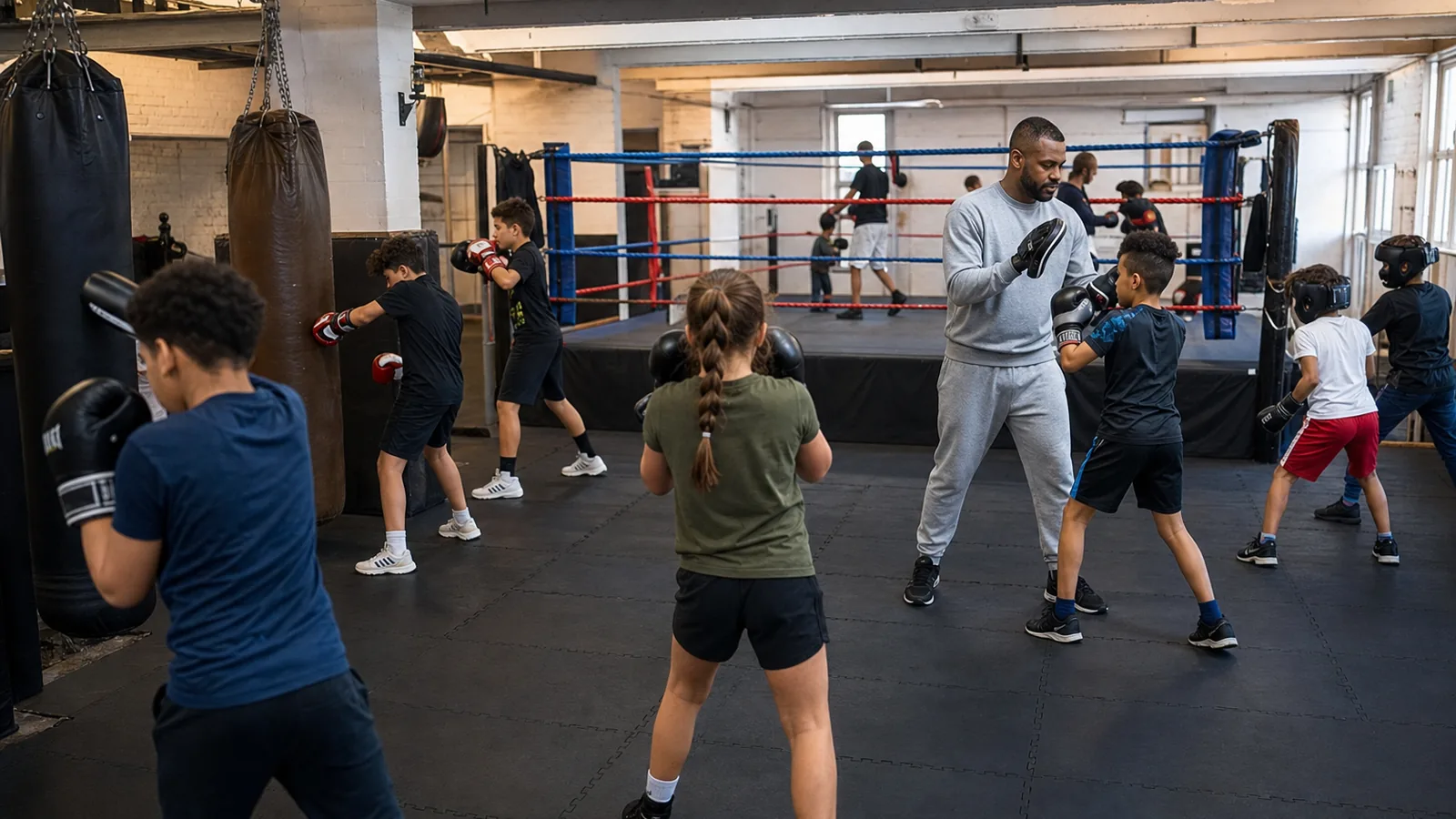 Boxing training at Honour and Glory near Kidbrooke