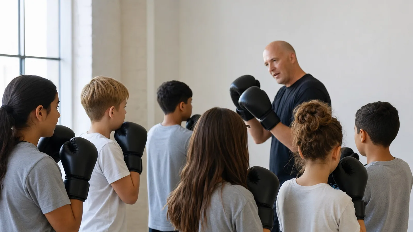 Junior recreational boxing coaching at Honour and Glory