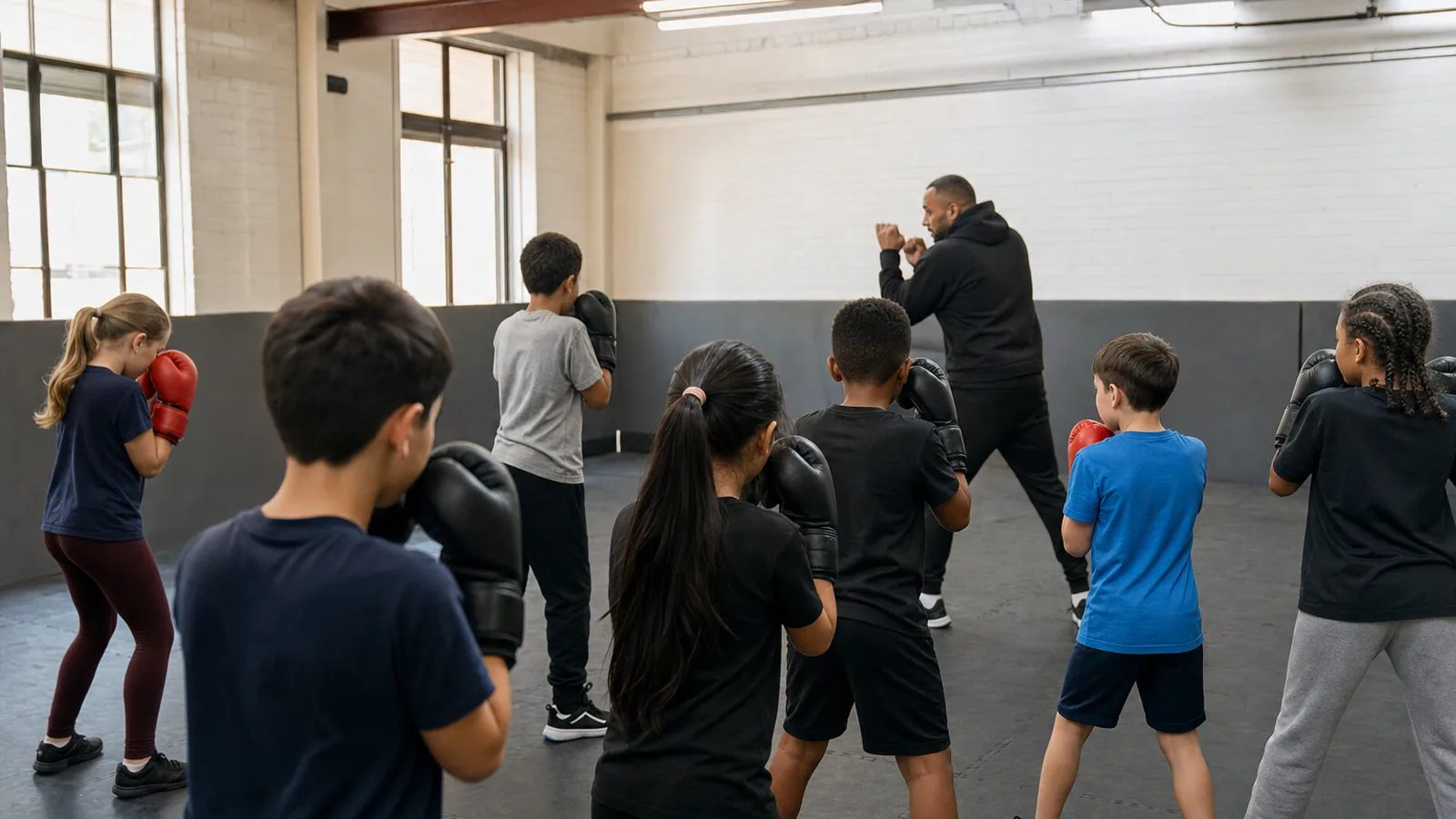 Junior padwork at Honour and Glory Boxing