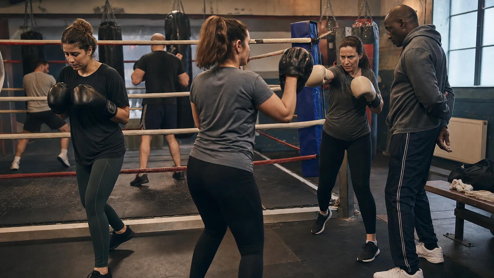 Beginner-friendly padwork coaching at Honour and Glory near Greenwich