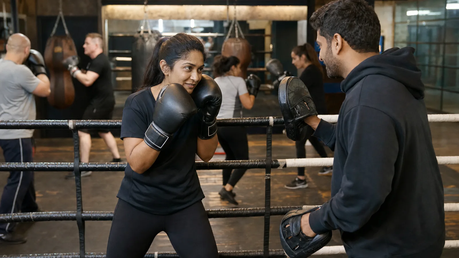 Boxing training at Honour and Glory near Sidcup
