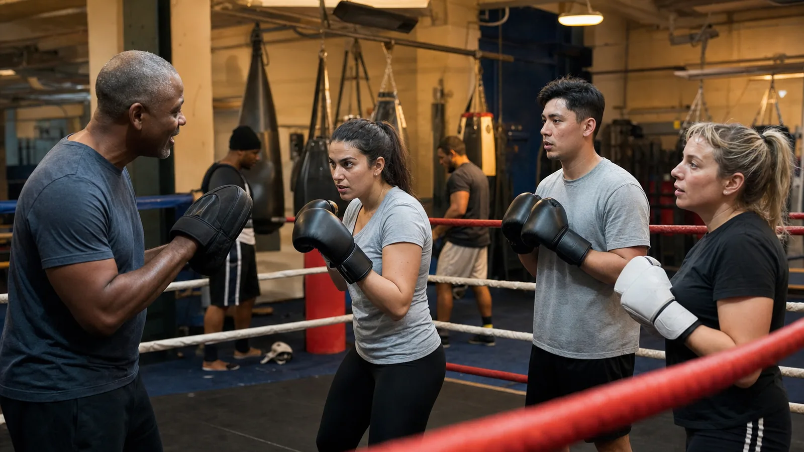 Boxing training at Honour and Glory near Woolwich